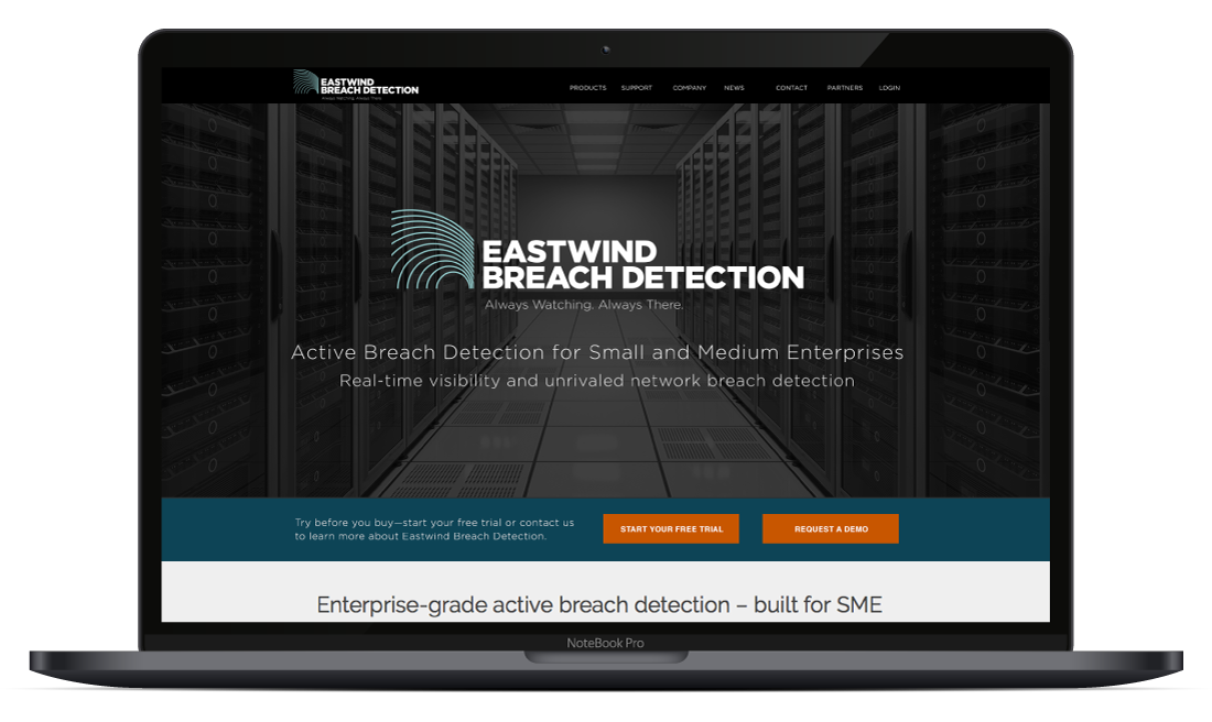 Eastwind Breach Detection Web Design